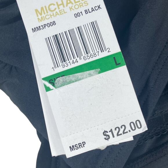 Michael Kors NWT $122 Women's Chain-Trim Halter Longline Bikini Top S - Picture 3 of 7